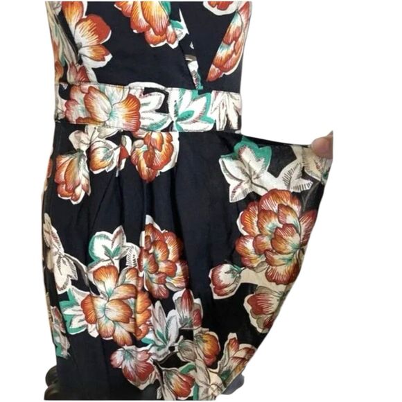 American Rag Y2K Floral Strapless Mini Dress Juniors M Boho Festival Vibes - Picture 8 of 12